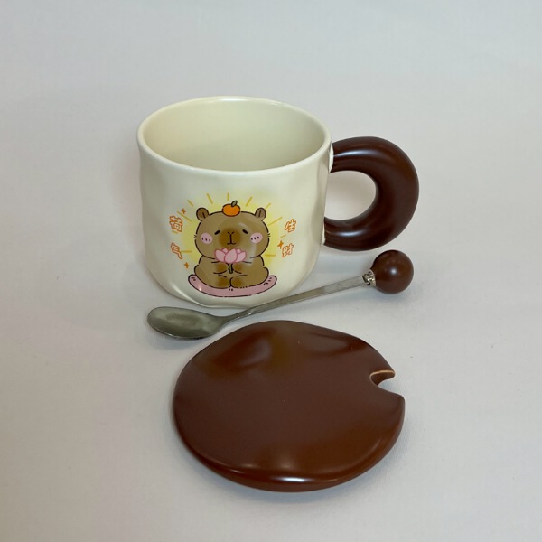 عکس شماره:0 , ماگ سرامیکی فانتزی درب دار کد 989