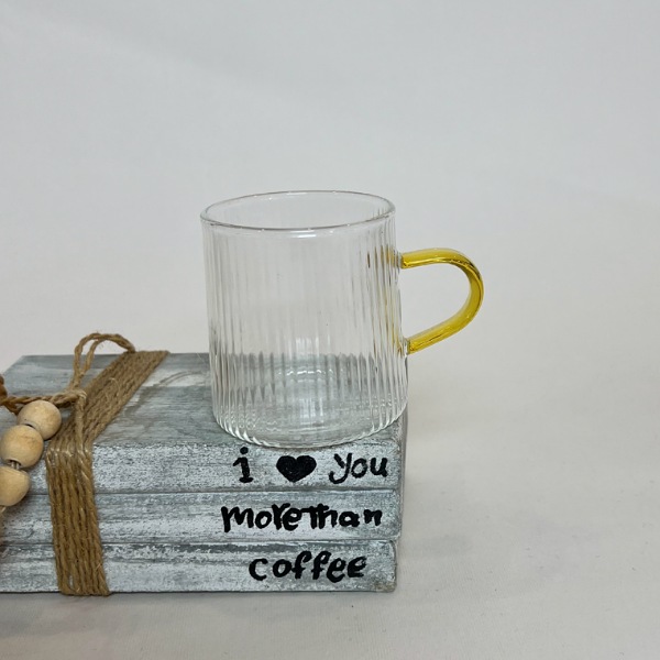 عکس اصلی شات قهوه خوری دسته طلایی کد 1001