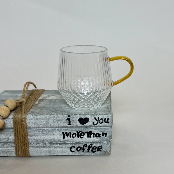 عکس اصلی شات قهوه خوری دسته طلایی کد 1002