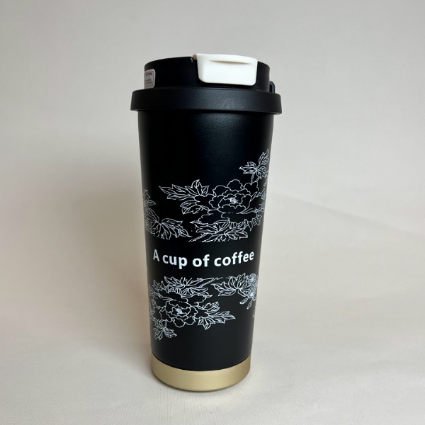 عکس اصلی تراول ماگ دو حالته گلدار کد 1053