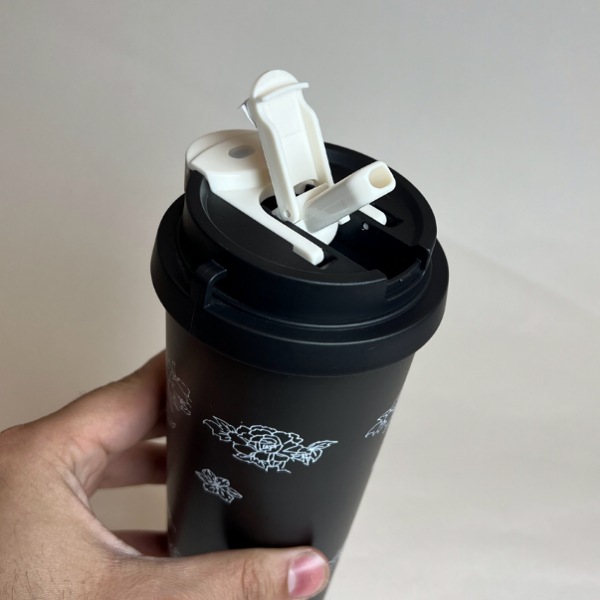 عکس شماره:1 , تراول ماگ دو حالته گلدار کد 1053