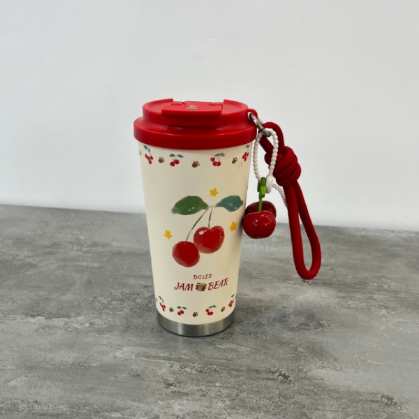 عکس اصلی تراول ماگ طرح گیلاسی کد 1384
