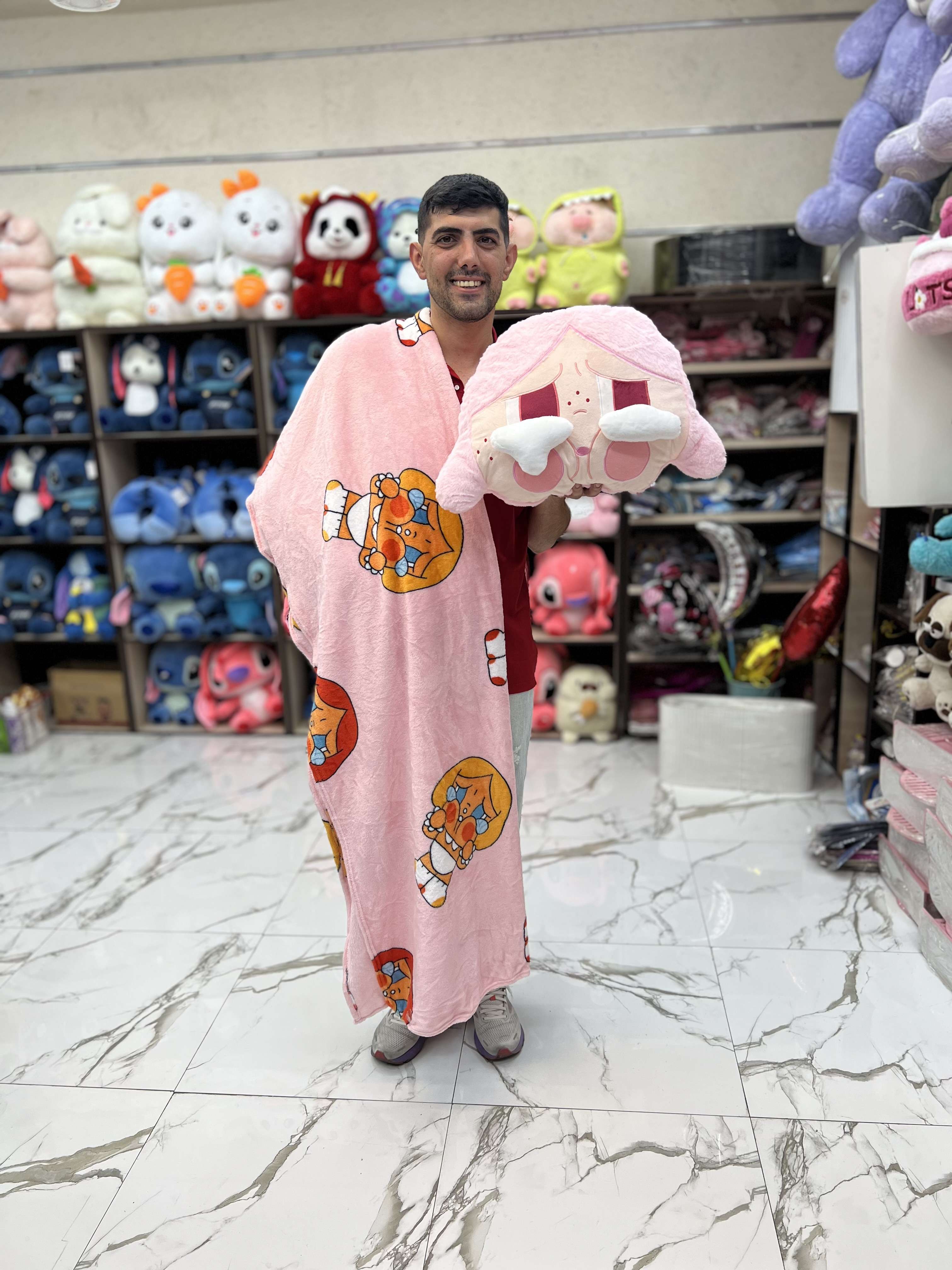 عکس شماره:0 , عروسک پتوبالشتی کرای بیبی ارتفاع 40 سانتی متر کد 1527