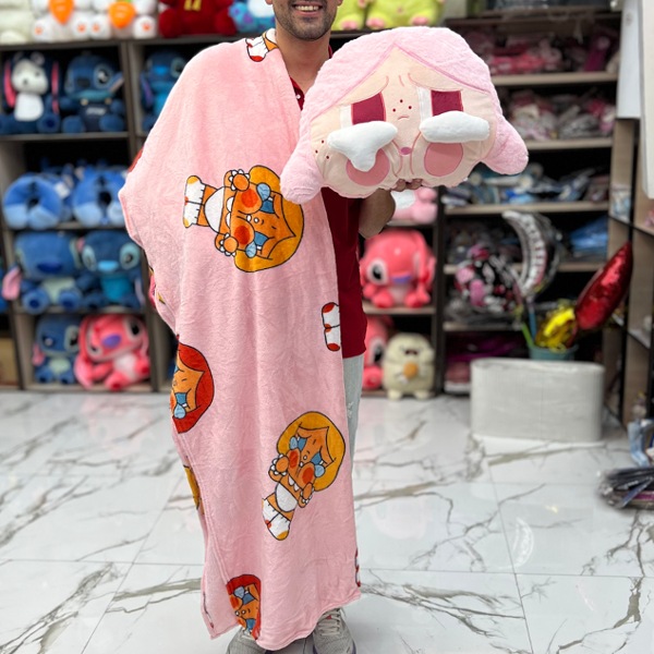 عکس شماره:2 , عروسک پتوبالشتی کرای بیبی ارتفاع 40 سانتی متر کد 1527